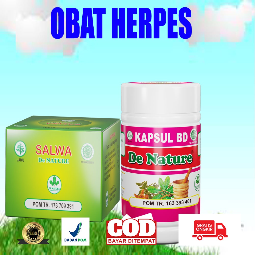 Terlaris,, Oba Hervest Zoster Dampa Dompo Gatal Bentol Berair Kapsul BD Salep Djie