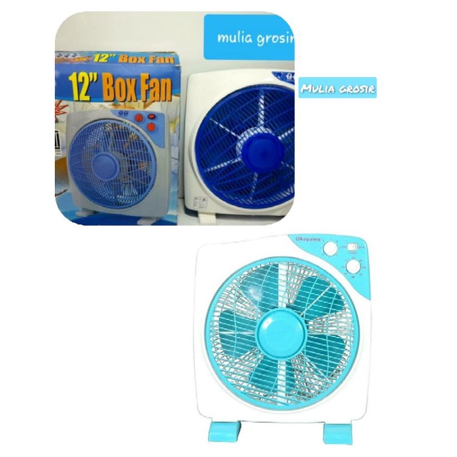 Box Fan okayama 12&quot; / Kipas Angin Kotak 12&quot;