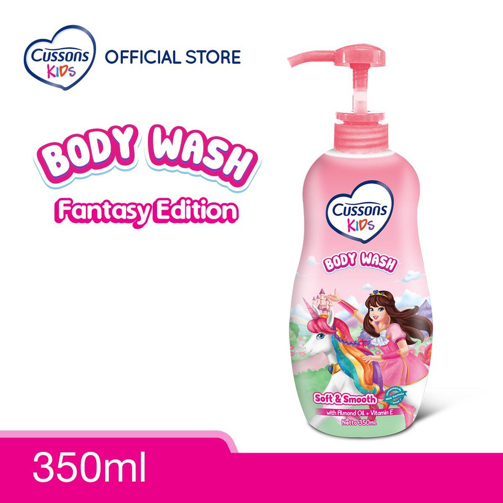 CUSSONS KIDS BODY WASH 350ML PUMP SABUN BAYI PINK BIRU UNGU FRESH NOURISH SOFT SMOOTH MILD GENTLE APPLE BERRY STRAWBERRY