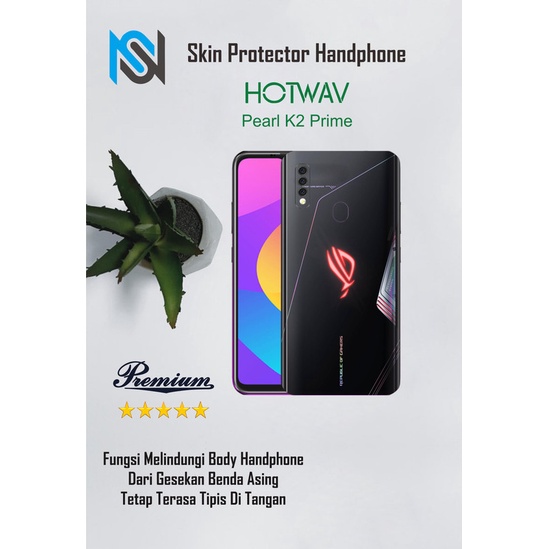 Isi 2pcs Garskin Hp Hotwav Pearl K2 Prime Motif rog 2 - Free Custom Motif