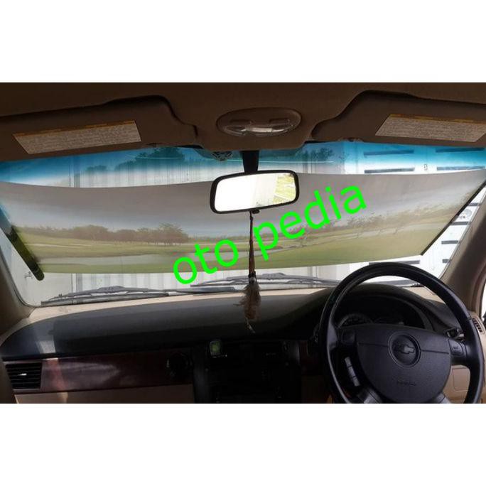 Tirai Krey Penutup Kaca Mobil Depan / Belakang Biru Otop44 Ayo Beli