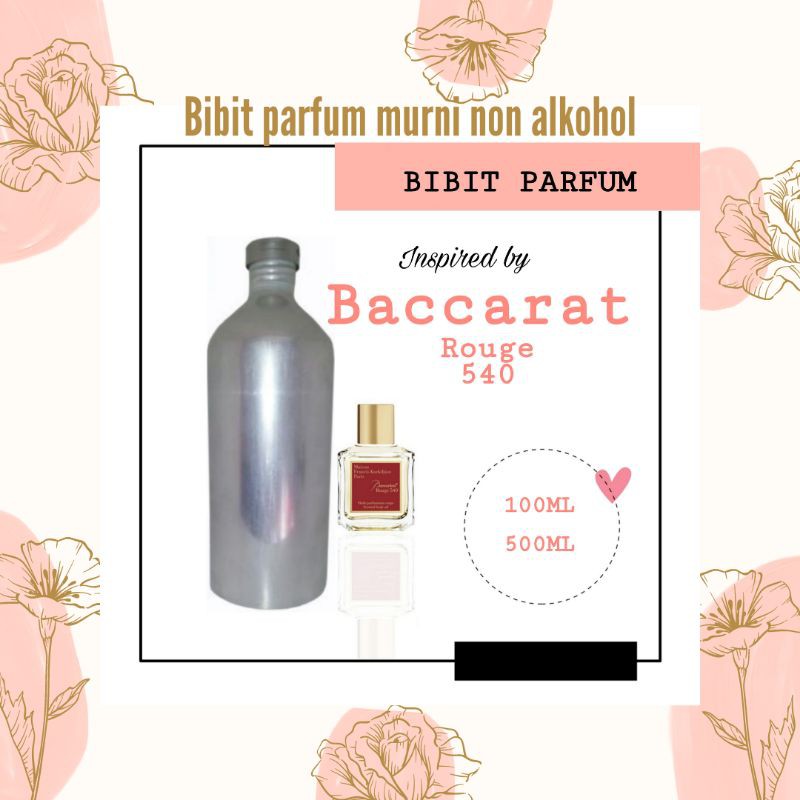 Bibit parfum/Biang parfum/Bibit parfum murni/parfum teerlaris/Baccarat Rouge 540/parfum tahan lama