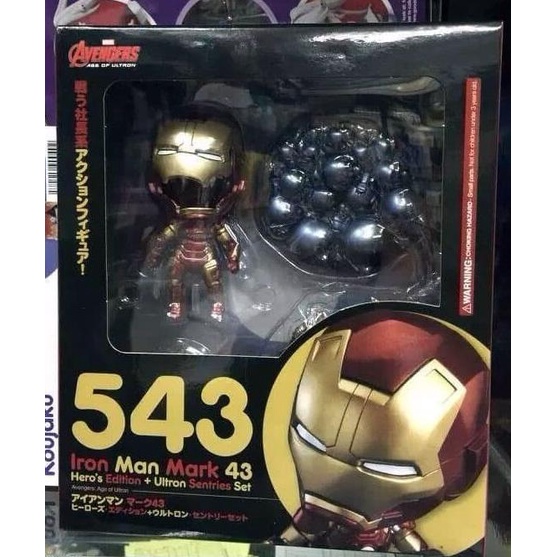 Nendoroid Iron Man Ironman Mark 43 Hero's Edition Ultron Sentries Set barang ready
