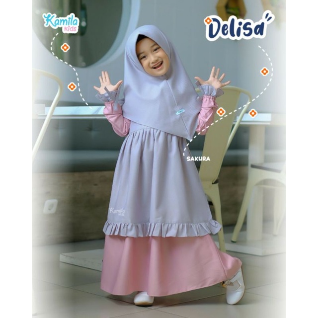 GAMIS SET  DELISA BY: @kamila.kids_pusat