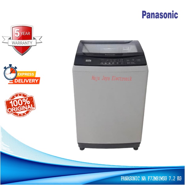 Mesin Cuci 1 Tabung PANASONIC NA F72MB1WSG 7.2 KG Soft Close Door