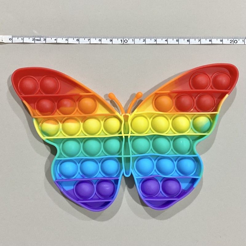 POP IT New fidget push Pop Its Fidget Toy Push Bubble Stress Relief kids pop it tiktok-KUPU2 RAINBOW