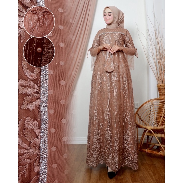GAMIS AMANDA NOVIE -  GAMIS MODERN - GAMIS TERBARU - GAMIS KONDANGAN - GAMIS KEBAYA MODERN - KEBAYA MODERN - KEBAYA TULLE