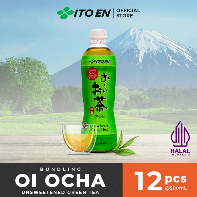 

[ COD ] ITO EN Oi Ocha Unsweetened Teh Hijau Jepang 500ml No Sugar - 12 pcs PROMO Kode 1413