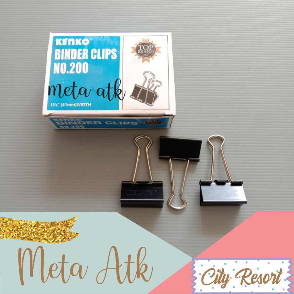 

Binder Clip / Penjepit Kertas Joyko 200 (12pc)