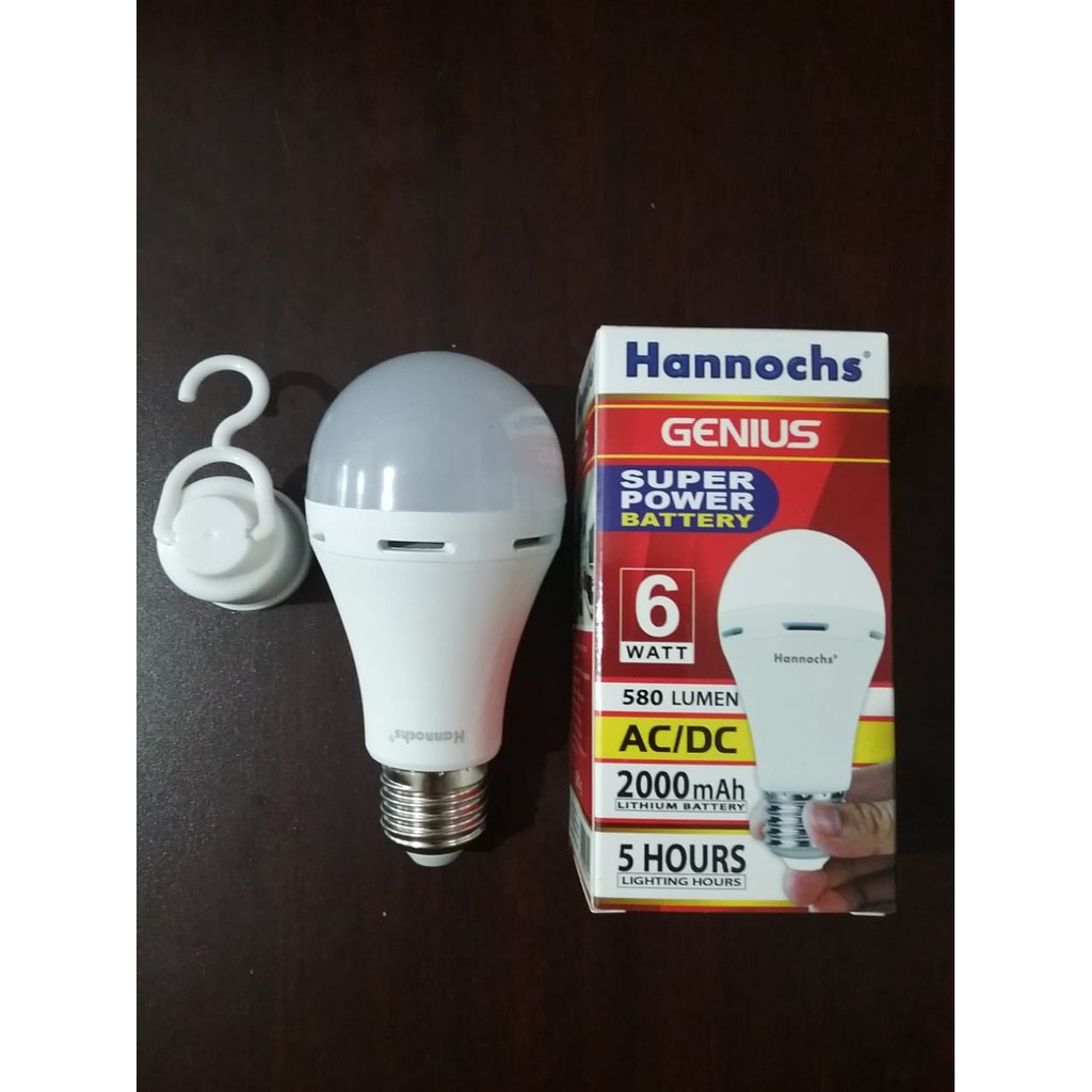 Lampu Led Hannochs Genius 6w Premier Otomatis Hidup Waktu Mati Lampu