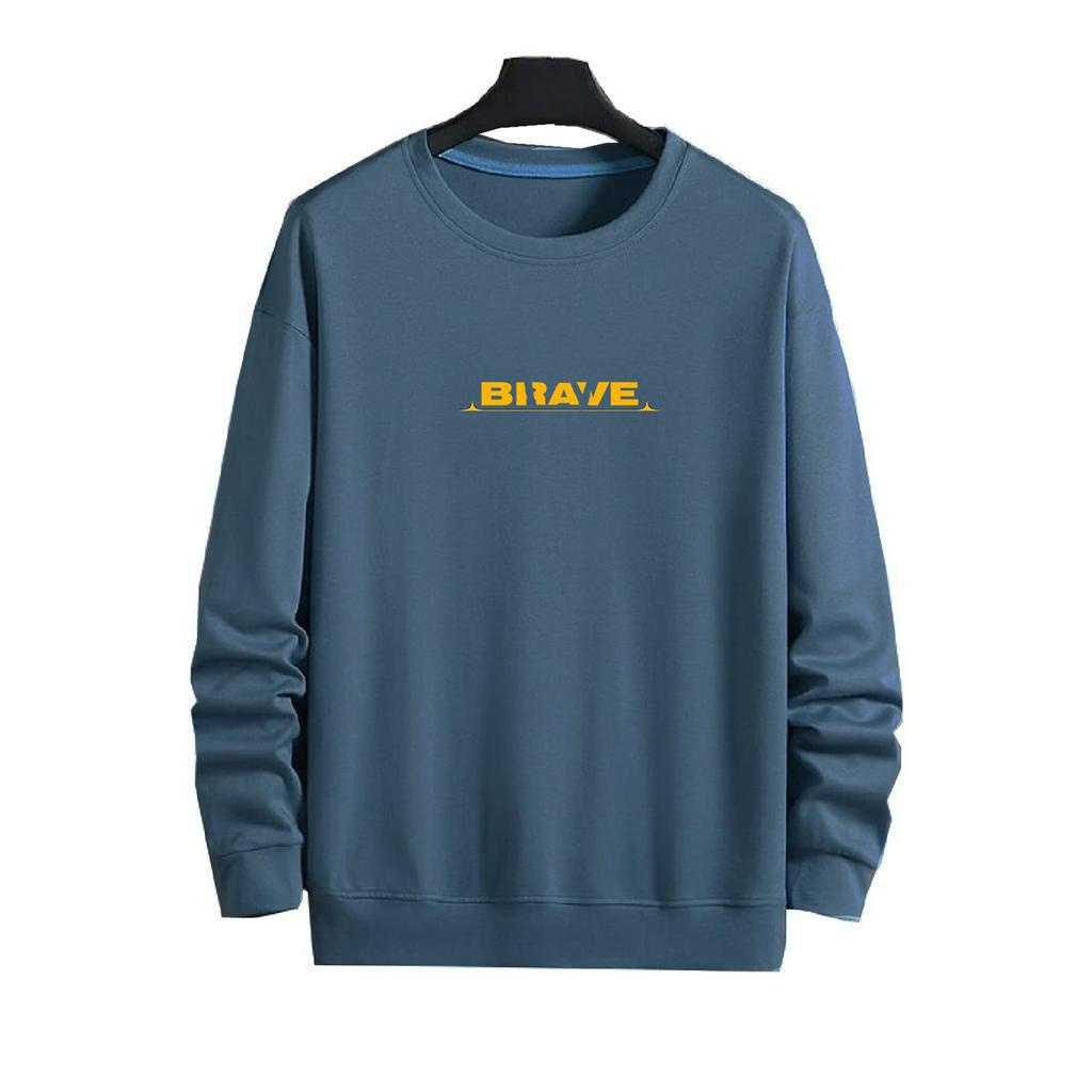 Sweater Pria BRAVE Crewneck terlaris Size L-XXL