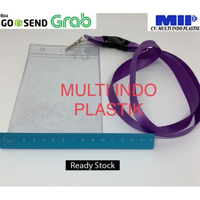 

Tali gantungan id card/ tali gantungan nametag ungu/uk id card 10x14