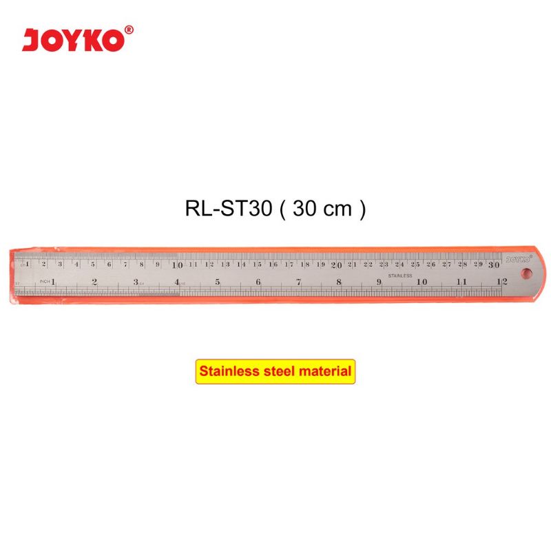 Joyko Stainless Steel Ruler Penggaris Besi