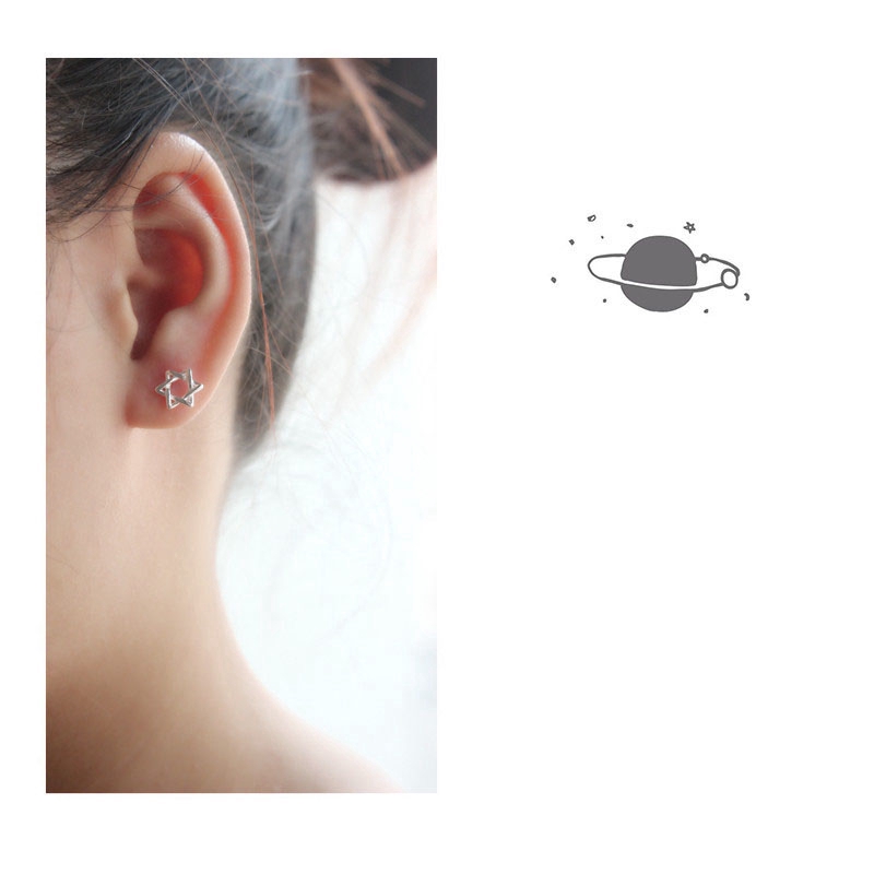 Mini Six-point Star Hypoallergenic Earring Women Korean Styles Earings Gift Sexy Girl Jewelry