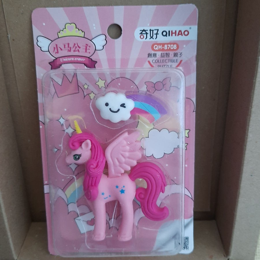 Eraser Penghapus Bentuk Unicorn Lucu Hadiah Kado