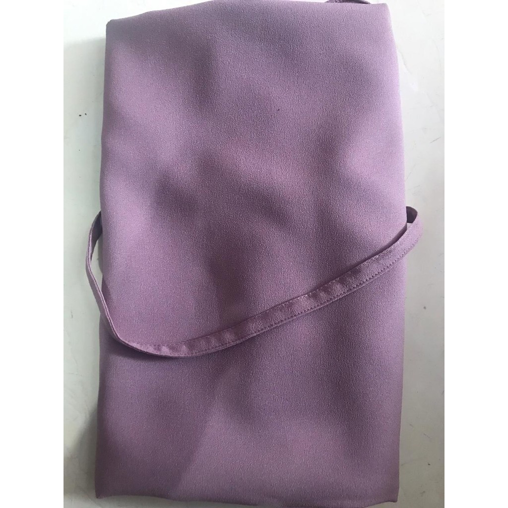 HIJAB/JILBAB/KERUDUNG MARYAM 2LYER NON PET/BERGO MARYAM DIAMOND/HIJAB INSTAN-Ungu Beby