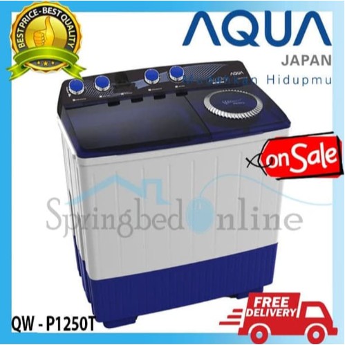 Mesin Cuci Aqua 2 Tabung - QW P1450T Garansi Resmi