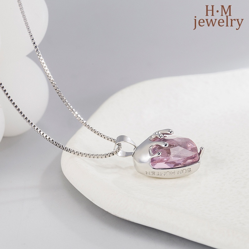 Kalung Rantai Klavikula Bentuk Hati Strawberry Untuk Anak Perempuan 2022