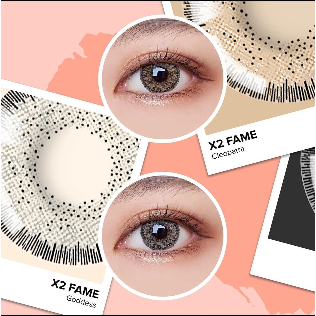 Softlens X2 SANSO FAME Normal &amp; Minus 0.50 - 3.00 Dia 14.5MM / FREE LENSCASE - KASIMURA