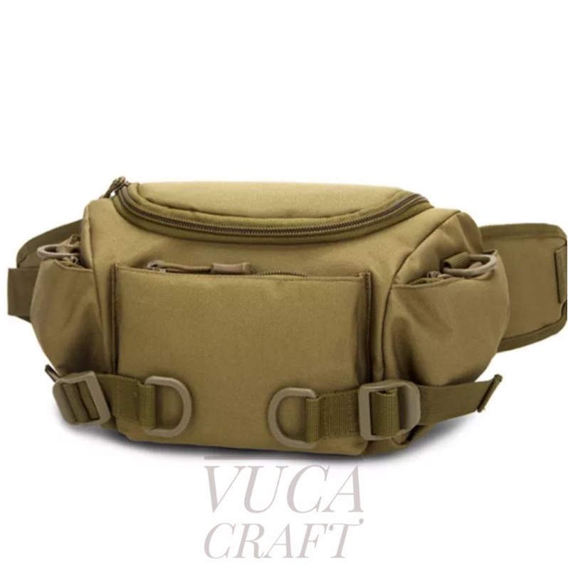Tas Pinggang Army Tactical Gurun Waistbag TNI Import