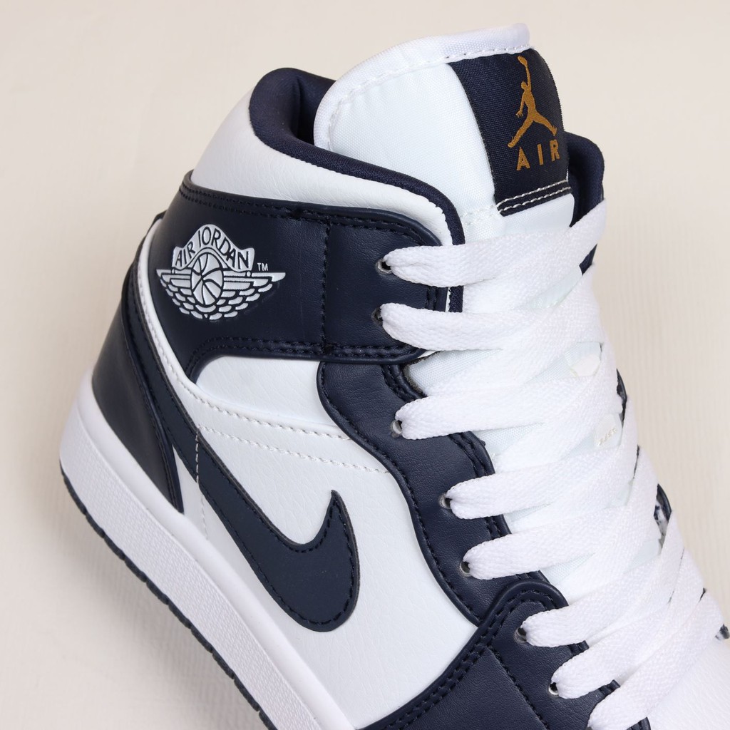 Sepatu Air Jordan 1 MID Navy White