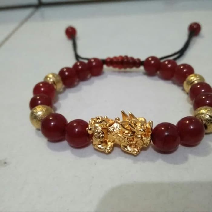 gelang tali pixiu tali lapis emas 24 karat PROMO