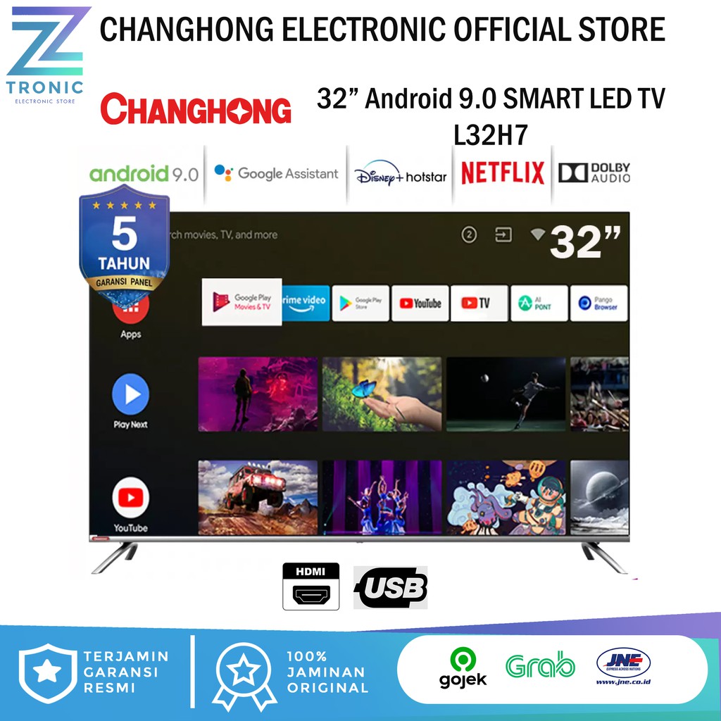 TV LED Changhong Android 32 Inch L32H7 / TV Android Changhong 32 inch