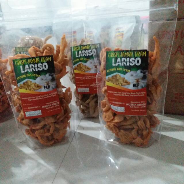 

Cripy Jamur Tiram |Jamur Krispy |Jamur Krispi 200gram |LARISO