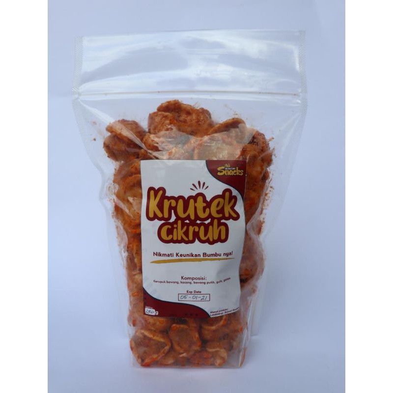

Krutek Cikruh (kerupuk lotek) cemilan kekinian cemilan unik 250g