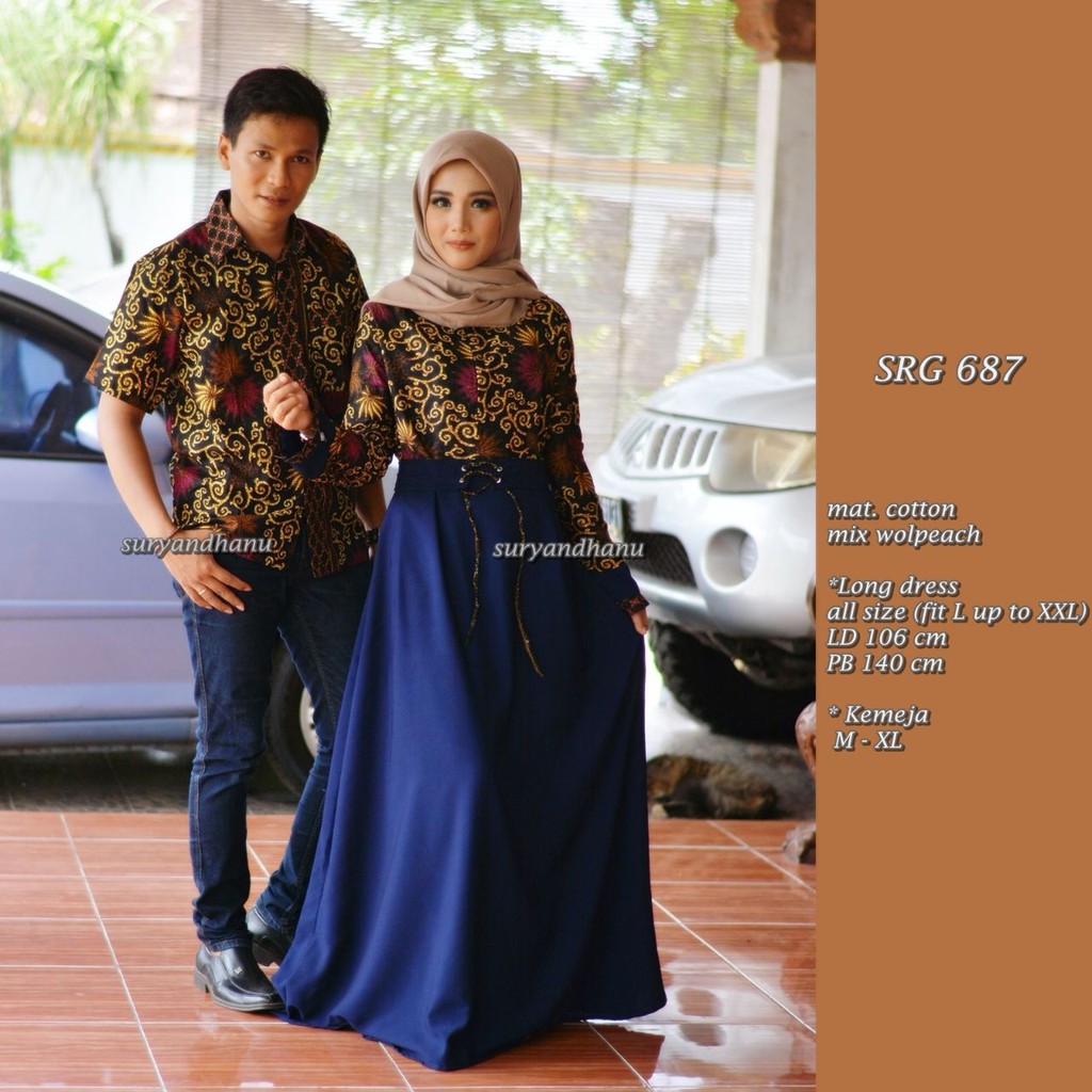 Termurah Batik Couple Sarimbit Srg 687 Murah Grosir 87RM1mfx1QBkq