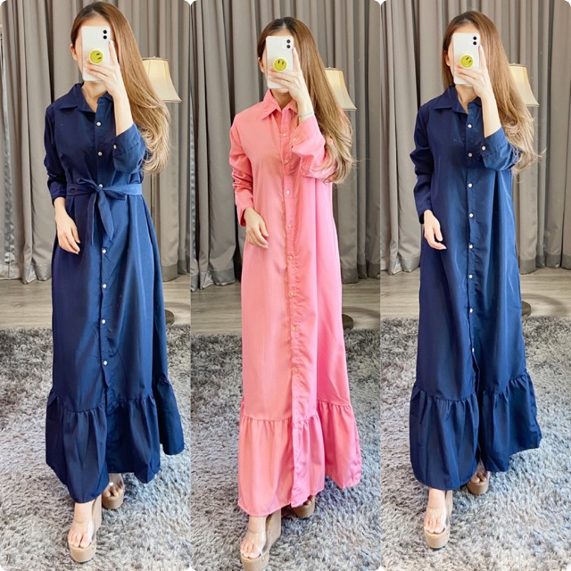 Gamis muslim/ gamis modern/ gamis wanita / K 8158