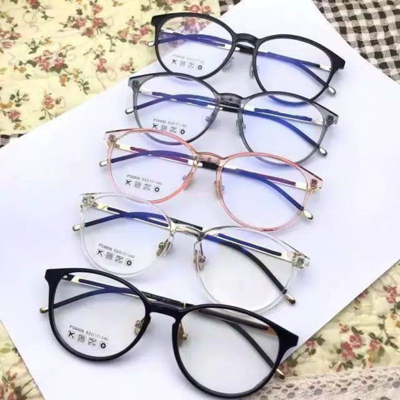 Frame Kacamata 8806 , Gratis Lensa Minus , Kacamata Antiradiasi, Kacamata Korea