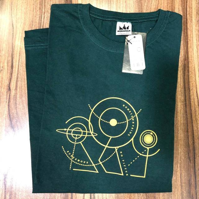 KAOS DISTRO SCREAMOUS HIJAU ORIGINAL PRODUK KAOS MURAH KAOS POLOS BM ORI
