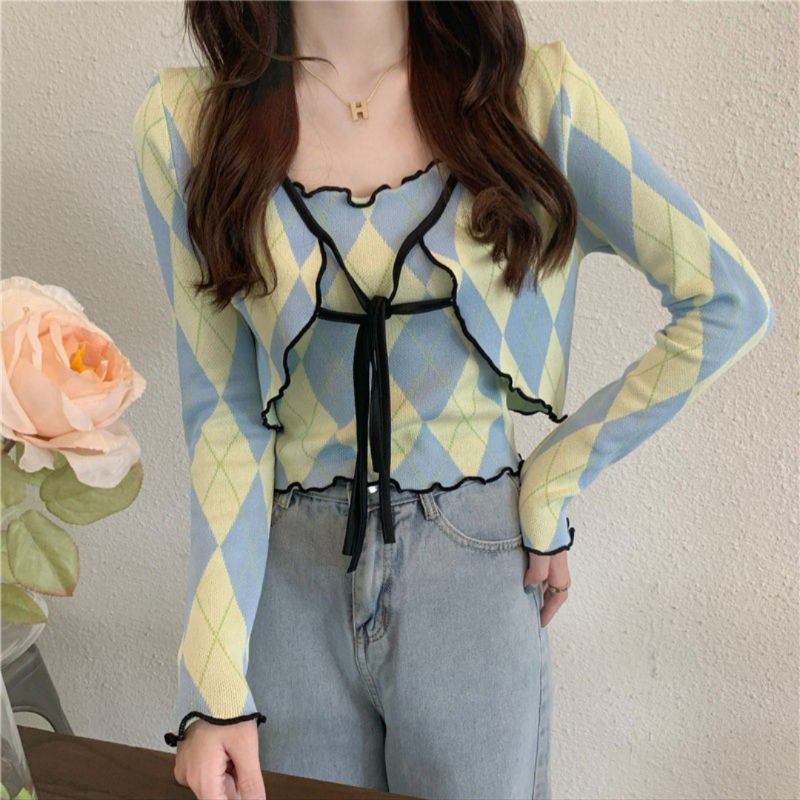 M FESYEN EYLO KOREAN SETELAN WANITA KOREAN STYLE IMPORT ONE SET KOREAN STYLE KOREAN CROP TOP WANITA 