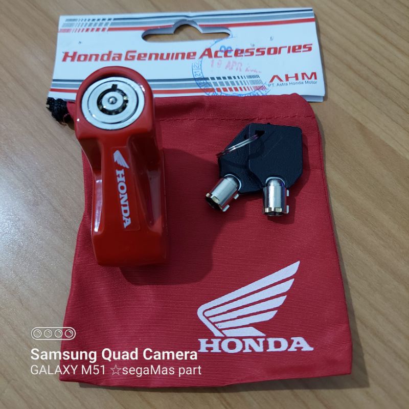 Kunci Gembok Cakram Original Honda Disk Brake Lock