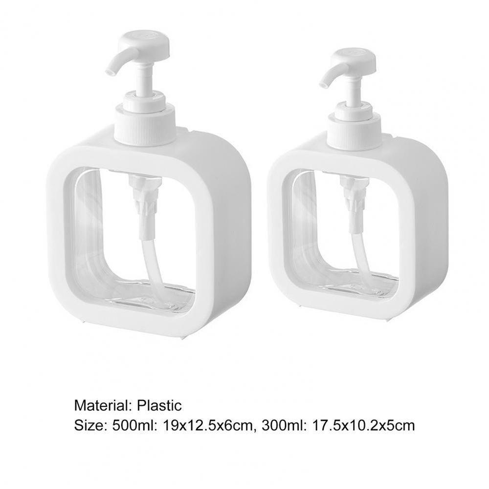 Populer Dispenser Sabun 300 /500ML Isi Ulang Shampoo Shower Gel Hand Sanitizer Wadah Pompa Plastik