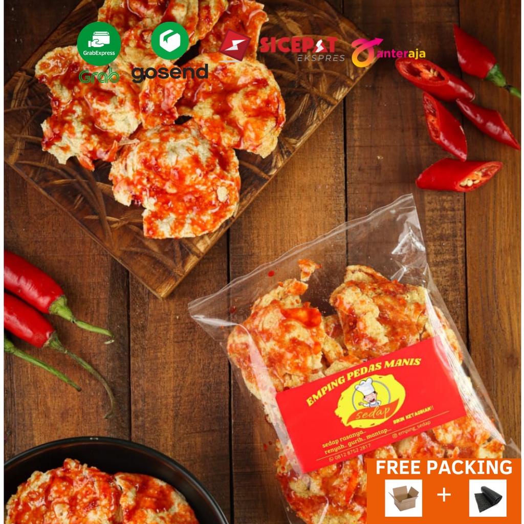 

Keripik Emping Tipis Pedas Manis