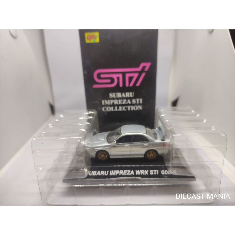 DIECAST CMS RALLY CAR 1:64 CM's SUBARU IMPREZA WRX STI GDB-C (SILVER METALLIC)
