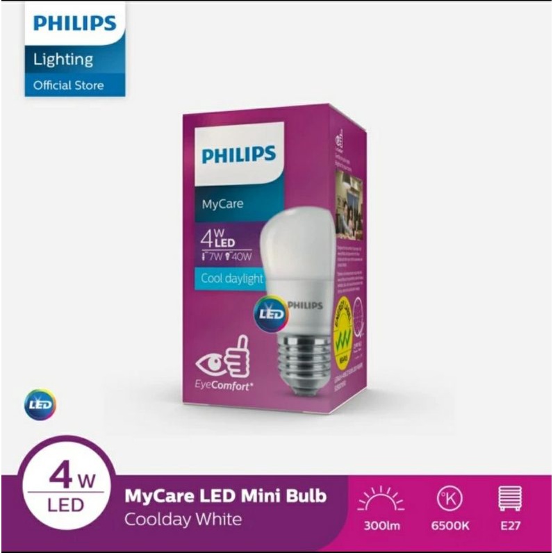 PROMO (Lampu Led Philips 4w / 4 watt Putih)
