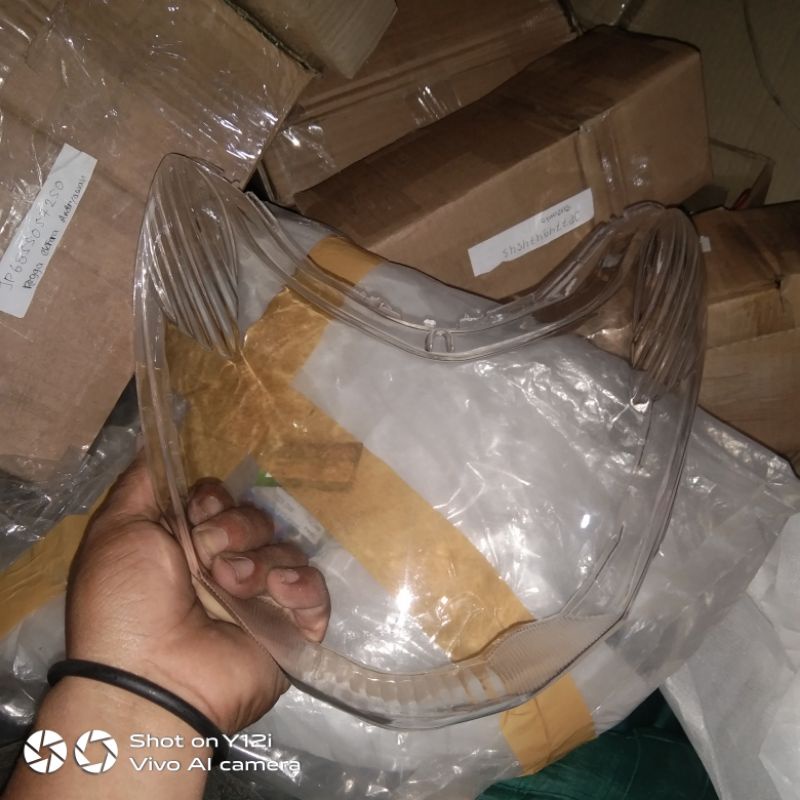 Kaca mika lampu depan mio soul lama