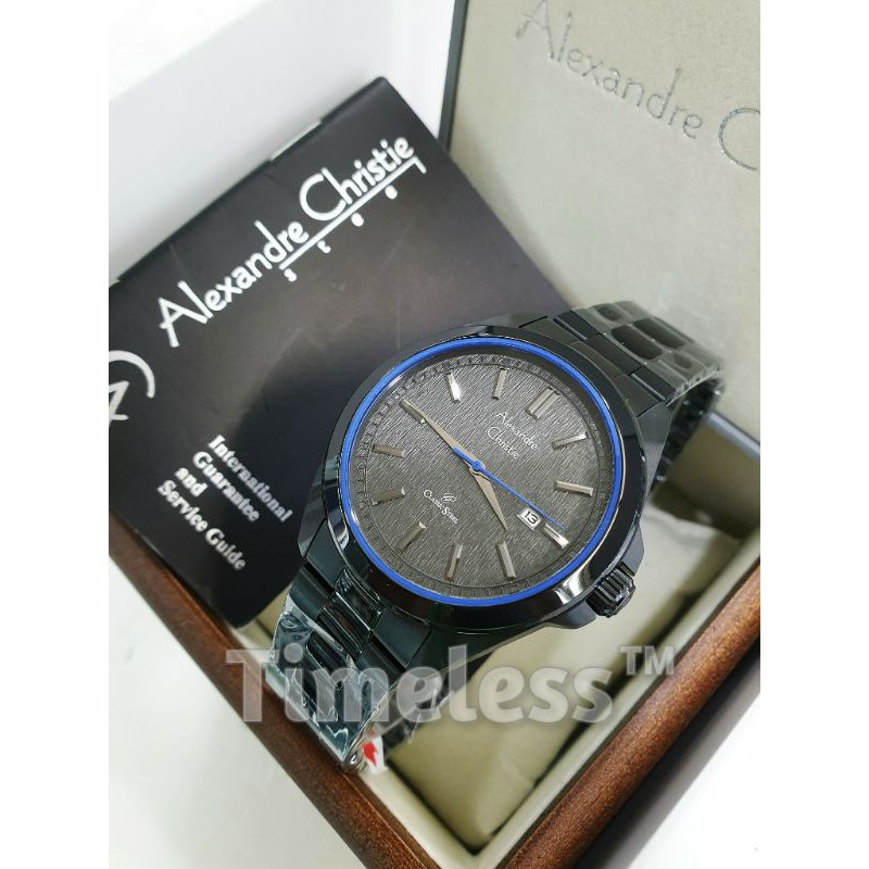Jam tangan pria alexandre christie ac 8644 MD Black