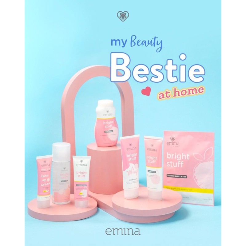 `ღ´ PHINKL `ღ´ ╰☆☆ 𝔢мιℕά ☆☆╮ Emina Bright Stuff Whip Foam sabun cuci muka wajah mencerahkan