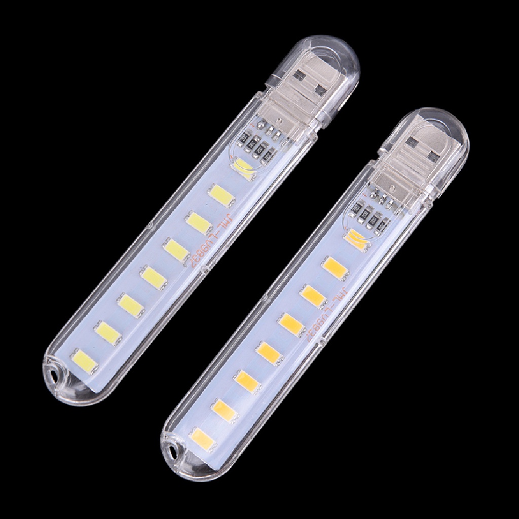 [birth] Mini LED Portable 5V 8 LED USB Lighting Computer Mobile Power Lamp Night Light [ID]