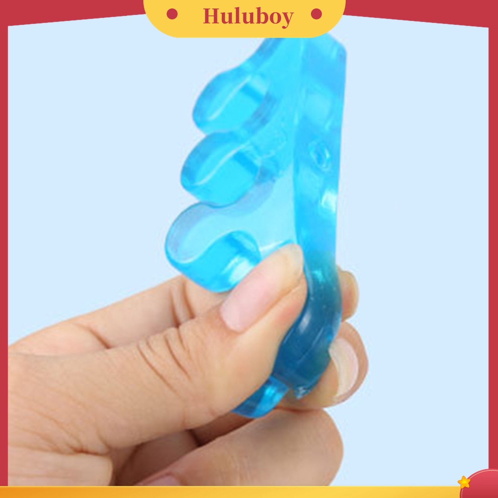 Huluboy Huluboy♡ 1 Pasang Separator Jari Kaki Reusable Breathable Untuk Manicure Pedicure