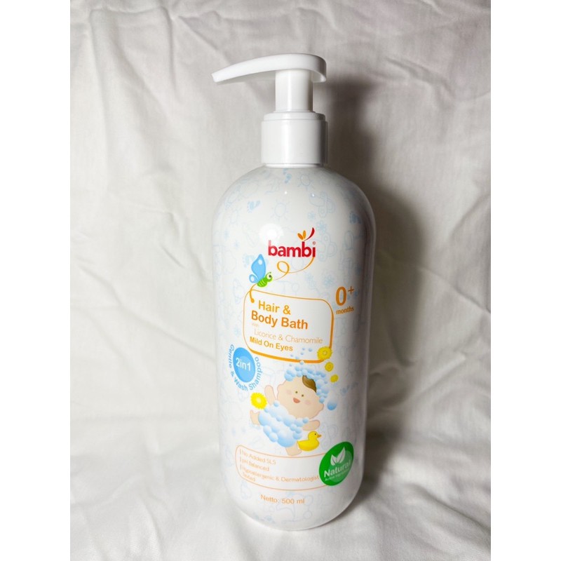 BAMBI BABY HAIR &amp; BODY BATH PUMP - 500 ML 8621