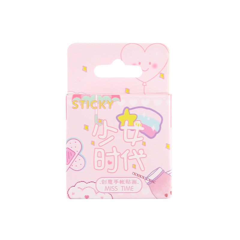 46pcs/set Creative Cute Girls DIY Hand Account Decoration Stickers Paper Crafts