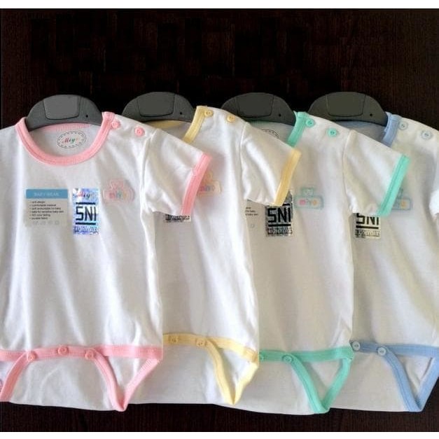 Miyo Baby - Jumper Segitiga Dasar Putih Size 0-3m