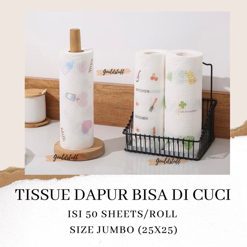 TISSUE DAPUR BISA DI CUCI / TISSUE DAPUR 50 SHEETS / TISSUE DAPUR ROLL / TISSUE ROLL / TISSUE KAIN