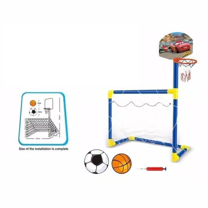 Mainan Edukasi Anak Laki Laki Cowok Gawang Sepakbola Ring Basket Sepak Bola 2 3 4 5 6 Tahun TK SD
