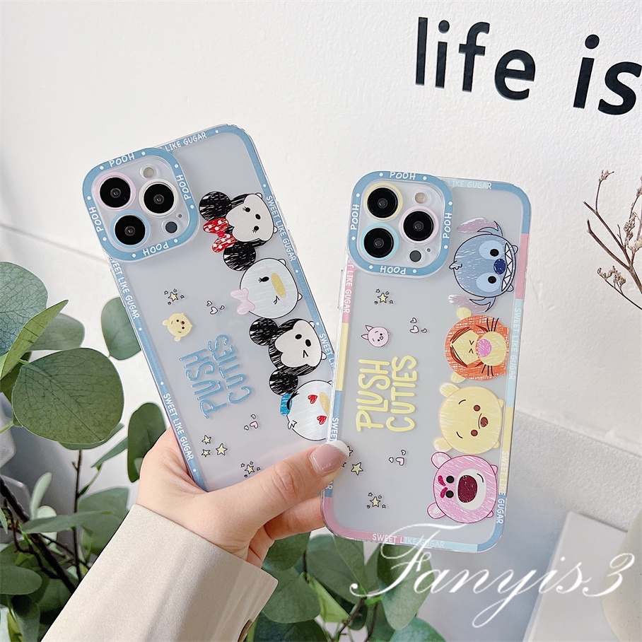 Samsung A14 A34 A54 M14 A04 A04s M23 A03 A13 A23 A33 A53 A73 A03s A02 A12 A22 A52 A72 A32 A51 A71 A50 A50s A30s A30 A20 A21s A31 A11 M53 Cartoon Mickey Mouse Bear Phone Case TPU Clear Soft Cover